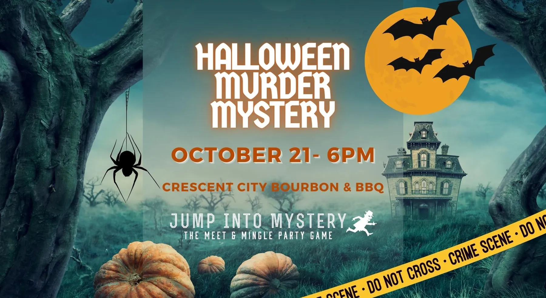 Halloween Murder Mystery- Crescent City Bourbon & BBQ