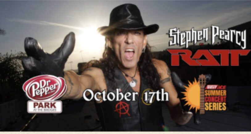 Stephen Pearcy of RATT at Dr Pepper Park