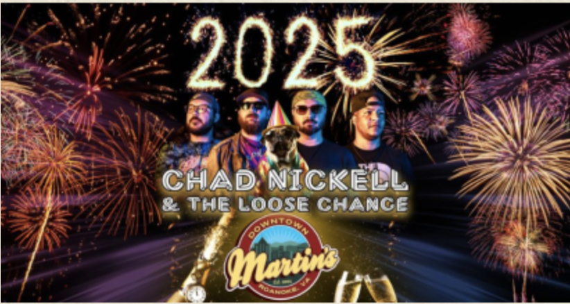 NYE Party with Chad Nickell & The Loose Change at Martin's Downtown