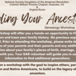 Finding Your Ancestors Genealogy Workshop