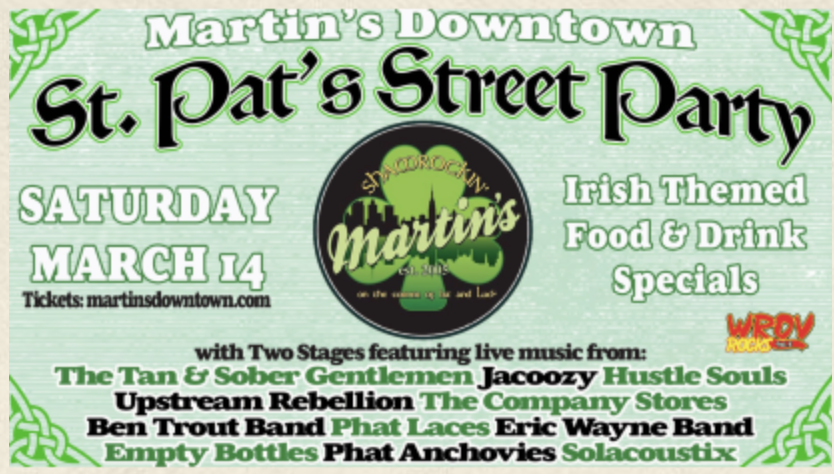 Martin's St. Pat's Street Party 2026