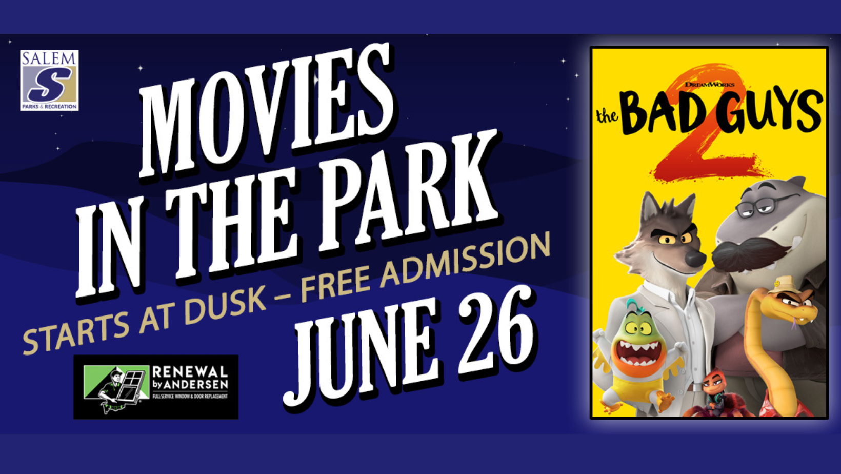 Movies in the Park: The Bad Guys 2